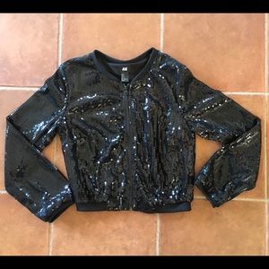 Sequin Black Jacket